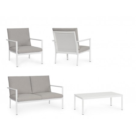 Bizzotto Zestaw Ogrodowy Konnor 2 Biały