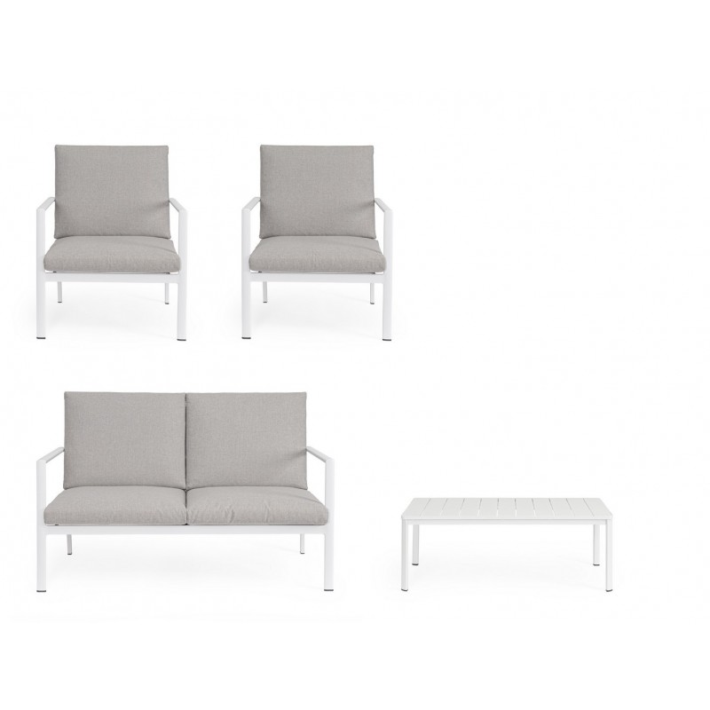 Bizzotto Zestaw Ogrodowy Konnor 2 Biały