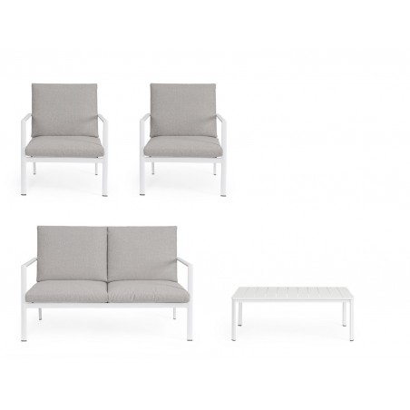 Bizzotto Zestaw Ogrodowy Konnor 2 Biały