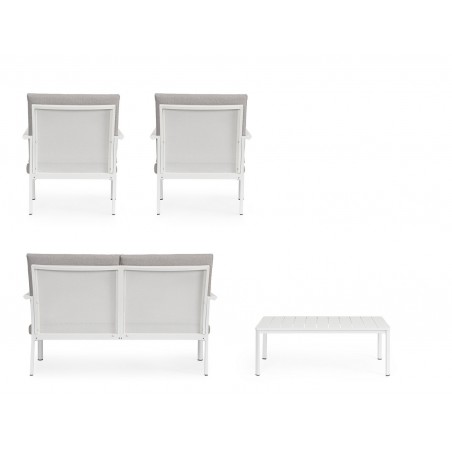 Bizzotto Zestaw Ogrodowy Konnor 2 Biały