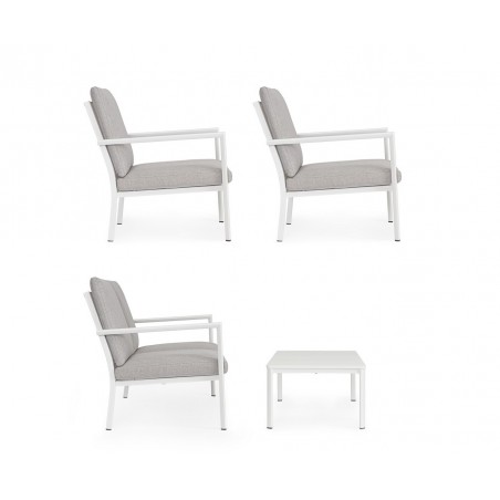 Bizzotto Zestaw Ogrodowy Konnor 2 Biały