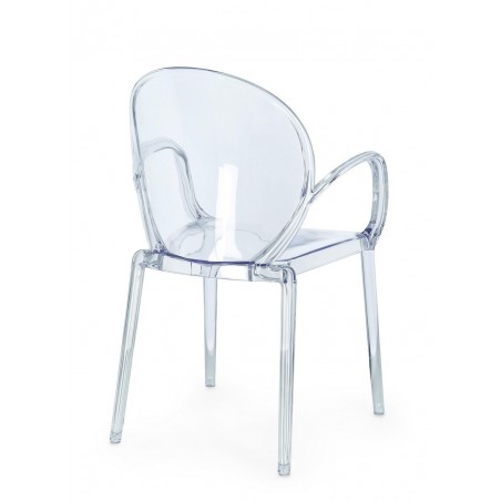 Bizzotto Krzesło Ogrodowe Camilla         Transparentne