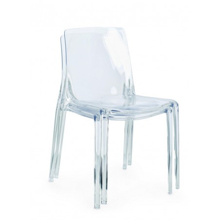 Bizzotto Krzesło Ogrodowe Adele           Transparentne