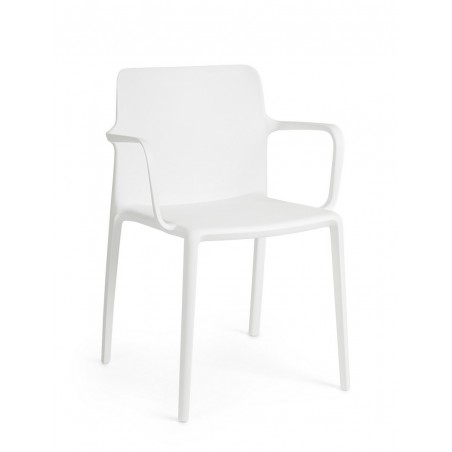 Bizzotto Krzesło Ogrodowe Chloris Arm     Białe