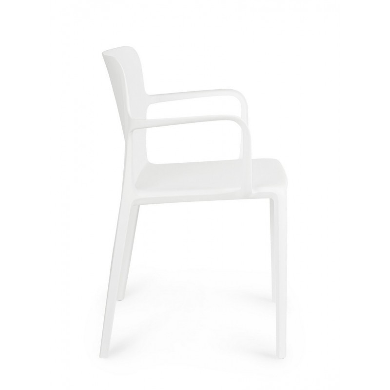 Bizzotto Krzesło Ogrodowe Chloris Arm     Białe