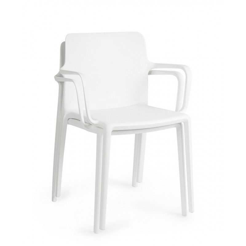 Bizzotto Krzesło Ogrodowe Chloris Arm     Białe
