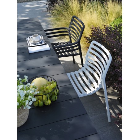 Nardi Krzesło Ogrodowe Doga Czarne