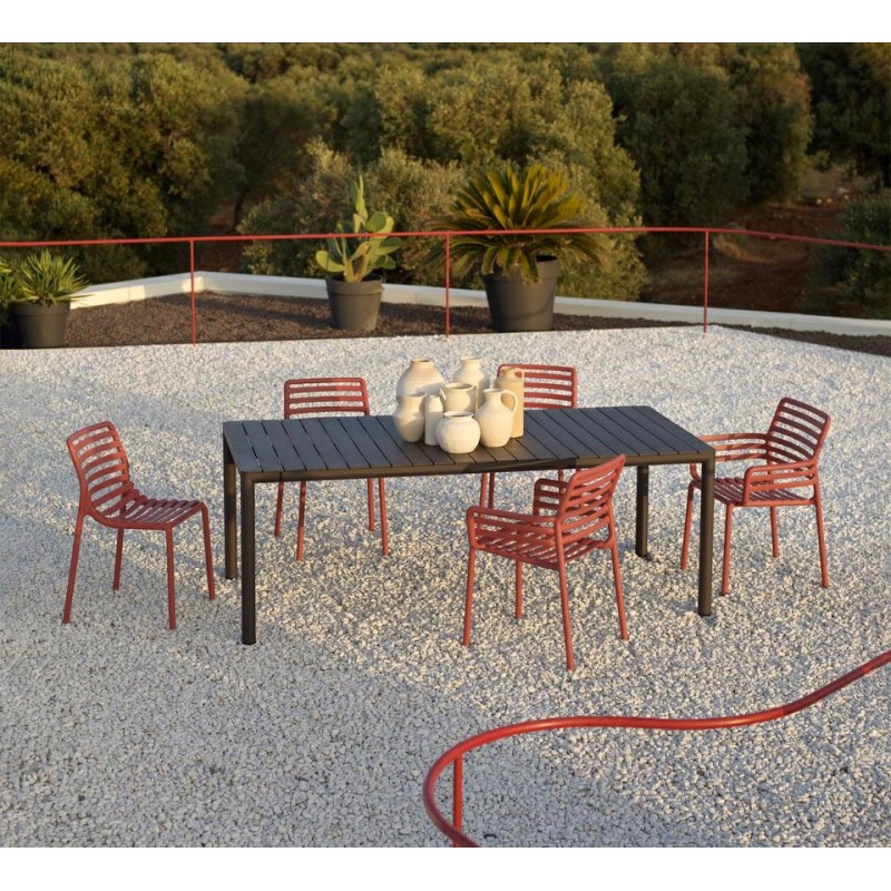 Nardi Krzesło Ogrodowe Doga Bistrot       Czerwone