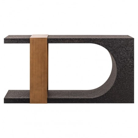 Richmond Konsola Bazel Czarno-Złota