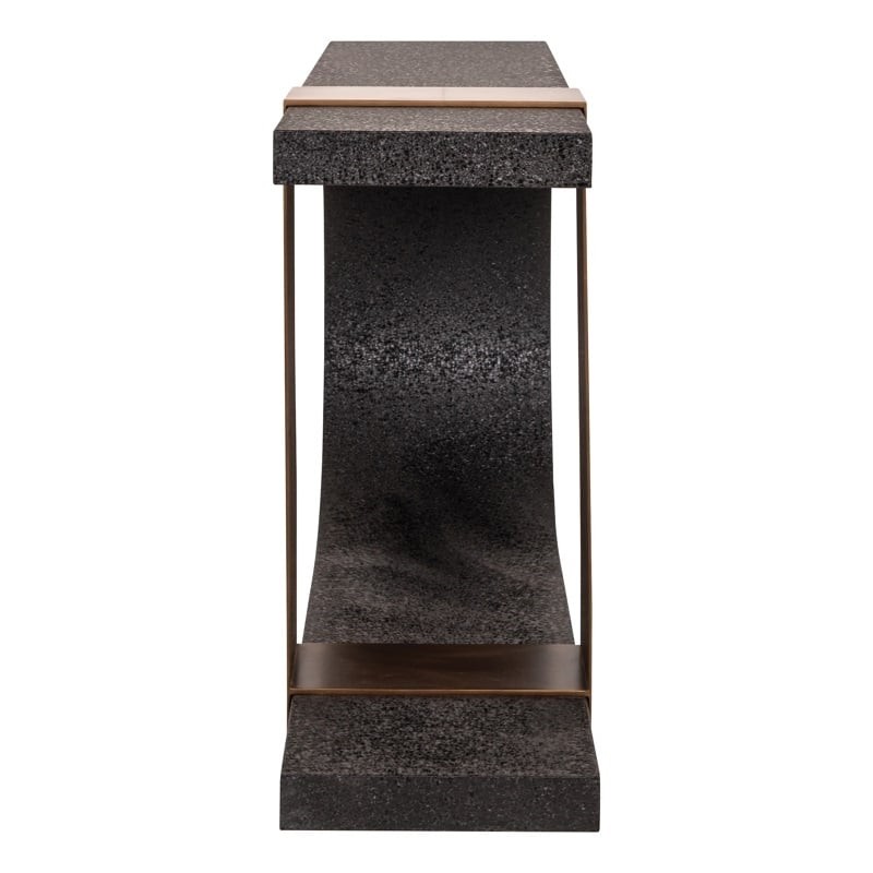 Richmond Konsola Bazel Czarno-Złota