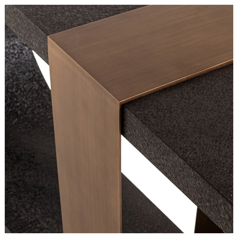 Richmond Konsola Bazel Czarno-Złota