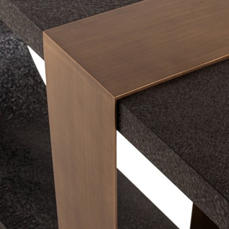 Richmond Konsola Bazel Czarno-Złota