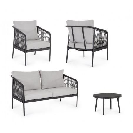 Bizzotto Zestaw Ogrodowy Felipe Szary