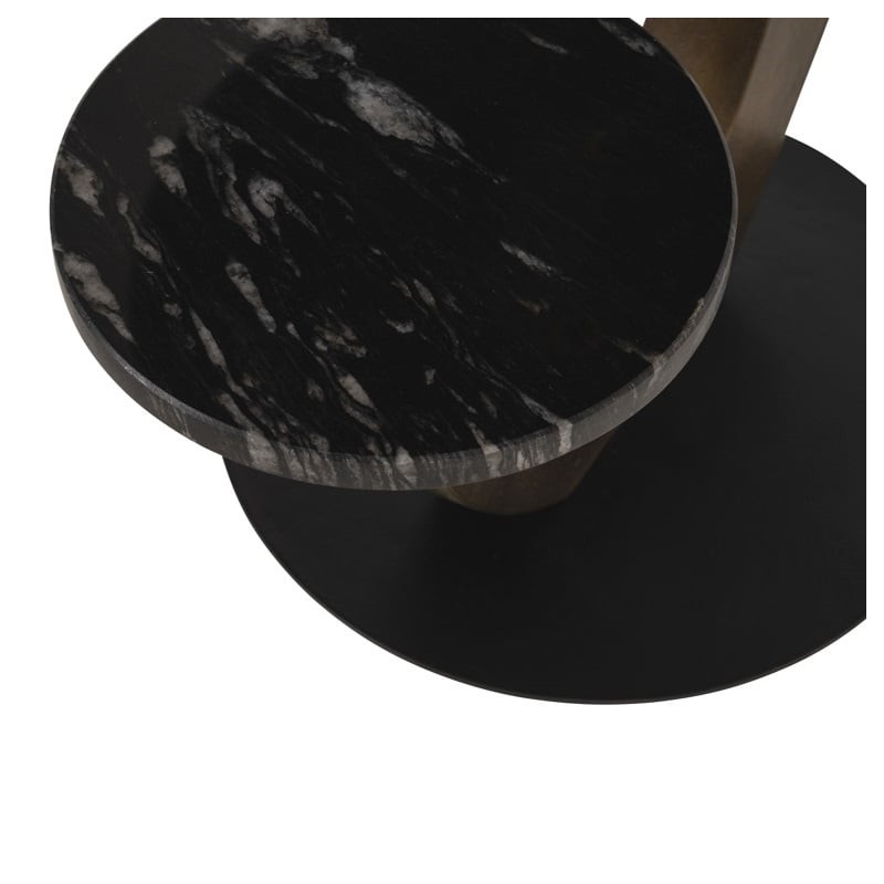 Richmond Stolik Tibby Czarny / Złoty