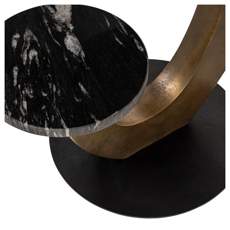 Richmond Stolik Tibby Czarny / Złoty