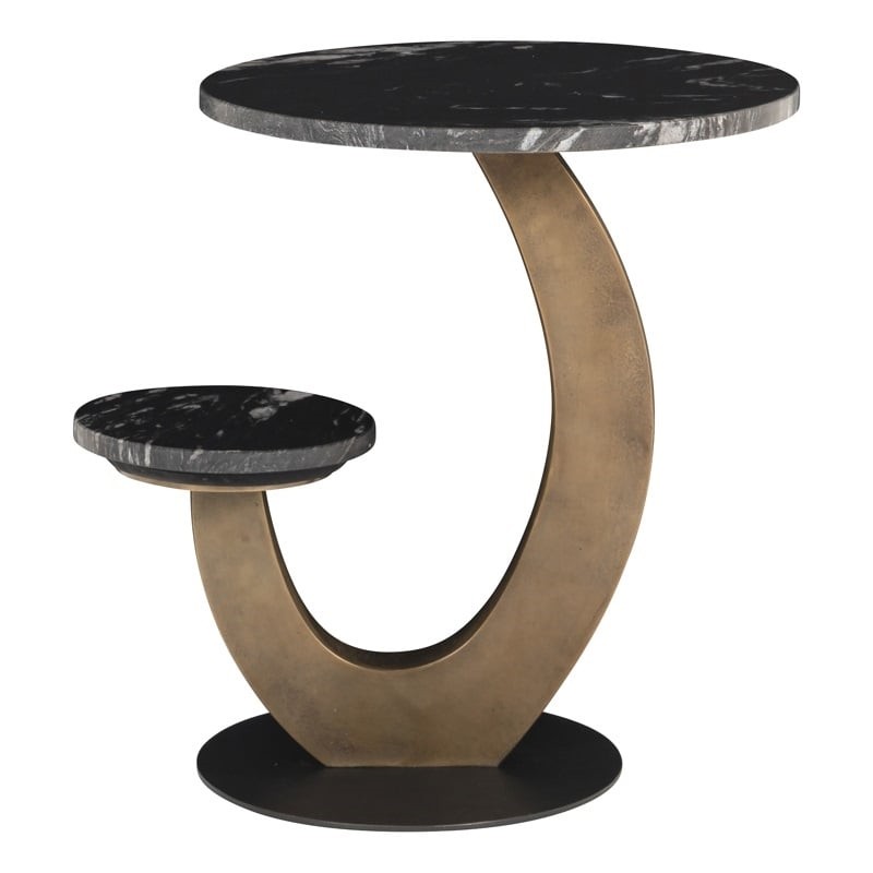 Richmond Stolik Tibby Czarny / Złoty