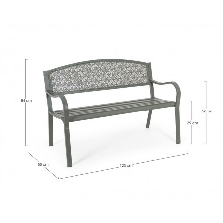 Bizzotto Ławka Ogrodowa Lizette Zielona