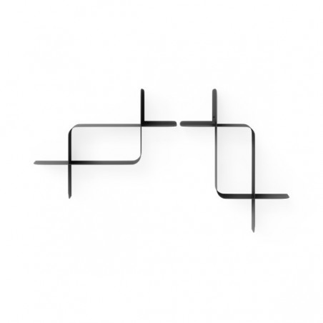 Umbra Zestaw 2 Półek Ściennych Montage    Czarny