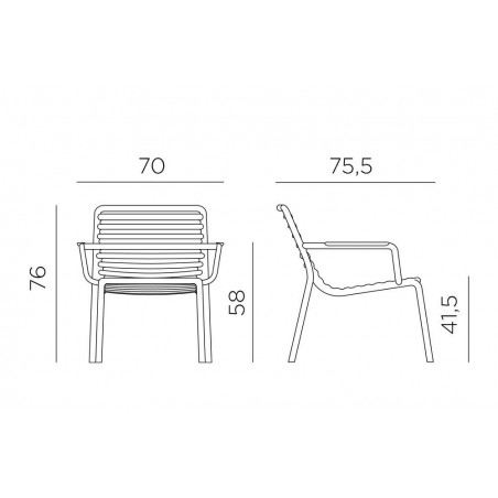 Nardi Fotel Ogrodowy Doga Relax Miętowy