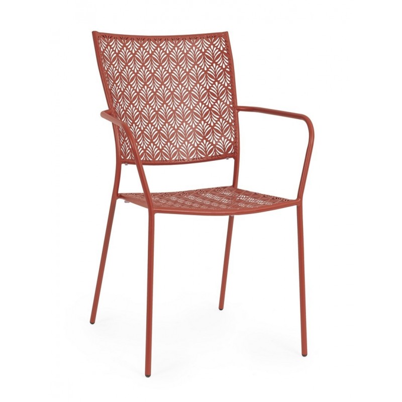 Bizzotto Krzesło Ogrodowe Lizette         Czerwone