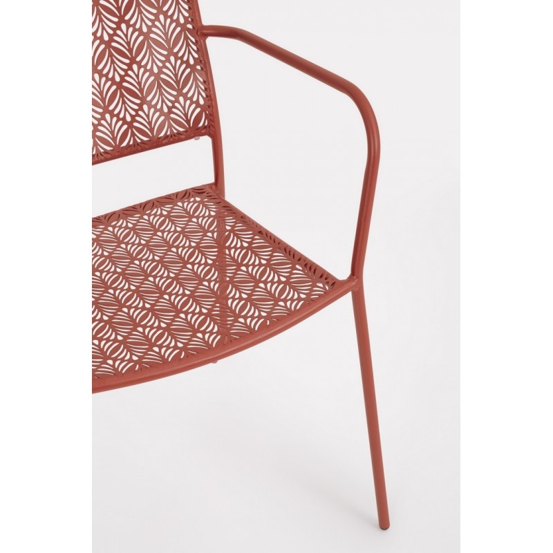 Bizzotto Krzesło Ogrodowe Lizette         Czerwone