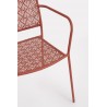 Bizzotto Krzesło Ogrodowe Lizette         Czerwone