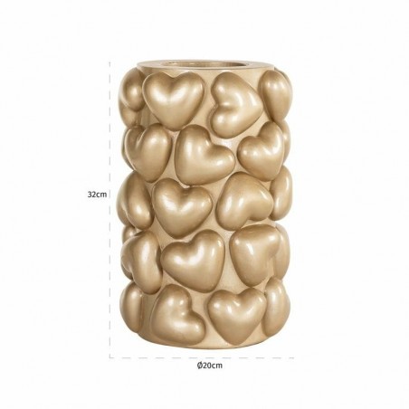 Richmond Świecznik Anne Hearts L Złoty