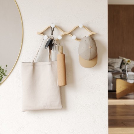 Umbra Wieszak Montage 6 Biały /           Naturalny