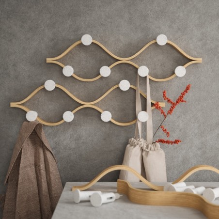 Umbra Wieszak Montage 6 Biały /           Naturalny