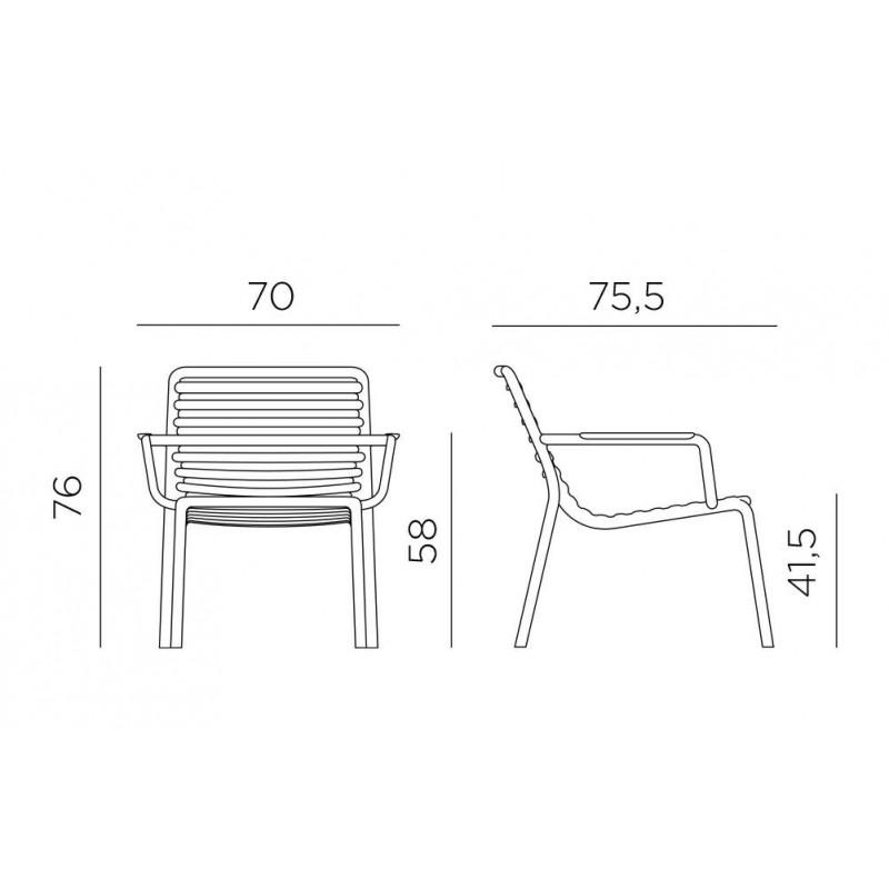 Nardi Fotel Ogrodowy Doga Relax Jasny     Zielony