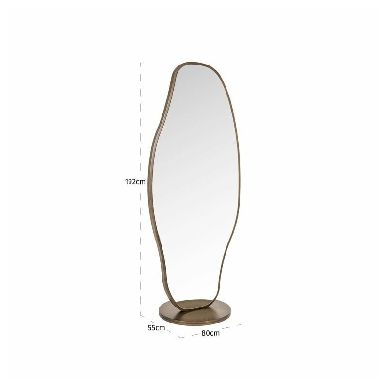 Richmond Lustro Obrotowe Jalyce           Szczotkowane Złoto