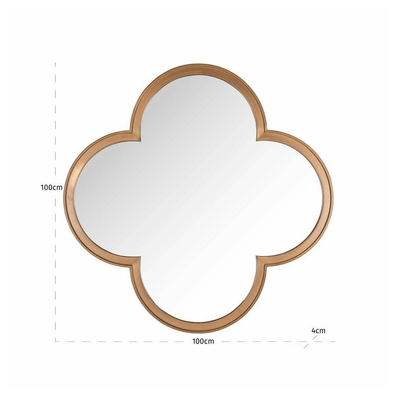 Richmond Lustro Ścienne Lowen             Szczotkowane Złoto