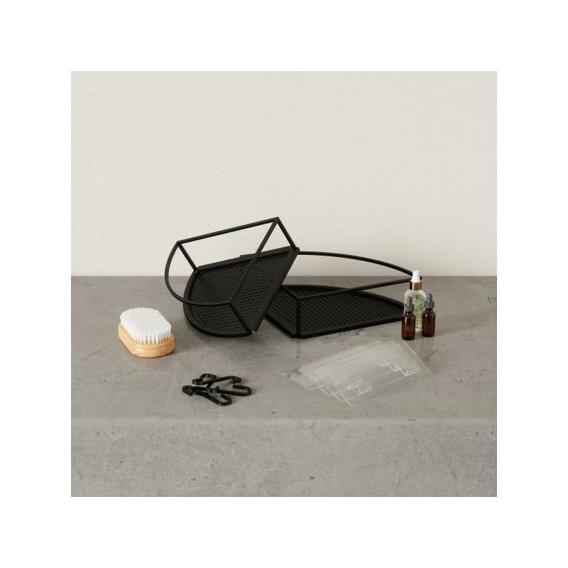 Umbra Zestaw 2 Półek Narożnych Cubiko     Czarny