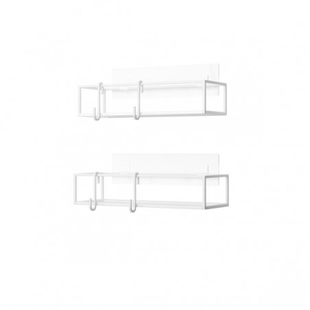 Umbra Zestaw 2 Półek Prysznicowych        Cubiko Biały