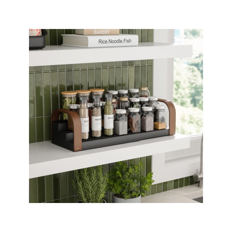 Umbra Półka Na Przyprawy Bellwood Czarna  / Brązowa