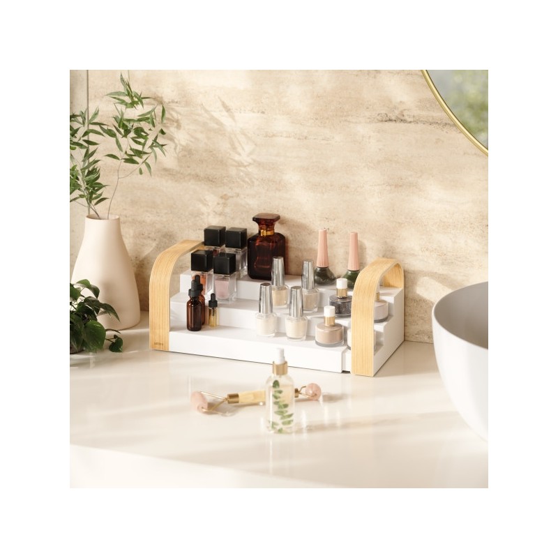 Umbra Półka Na Przyprawy Bellwood Biała   / Jasnobrązowa