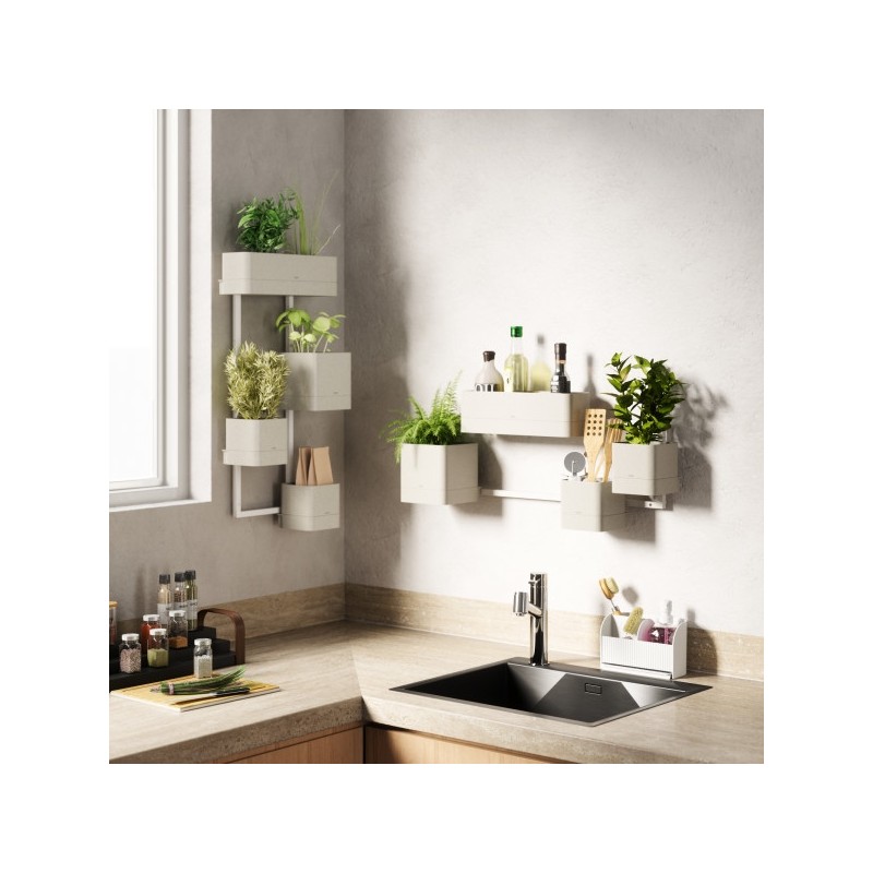 Umbra Zestaw Doniczek Cubiko Biały