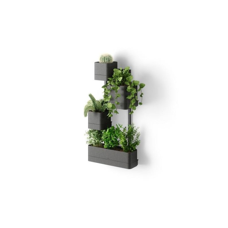 Umbra Zestaw Doniczek Cubiko Czarny