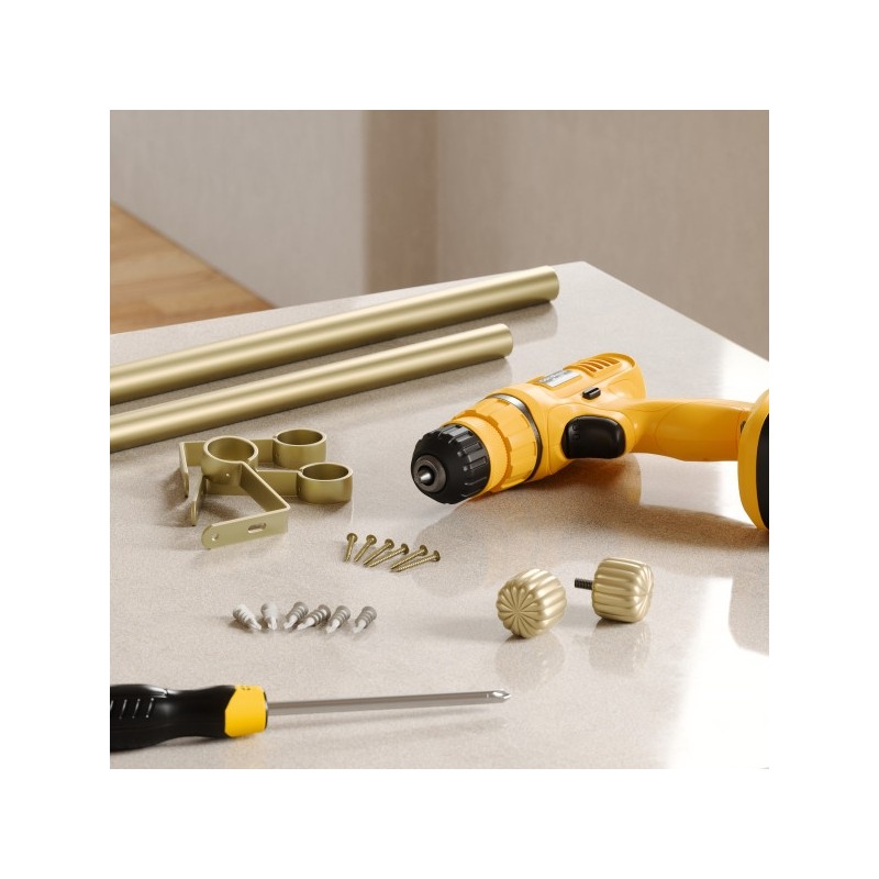 Umbra Karnisz Cleo 168 - 305 Cm Złoty