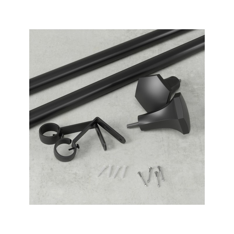 Umbra Karnisz Sita 183 - 366 Cm Czarny