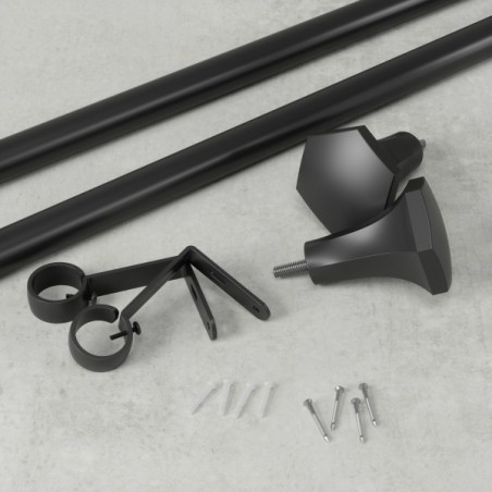 Umbra Karnisz Sita 183 - 366 Cm Czarny