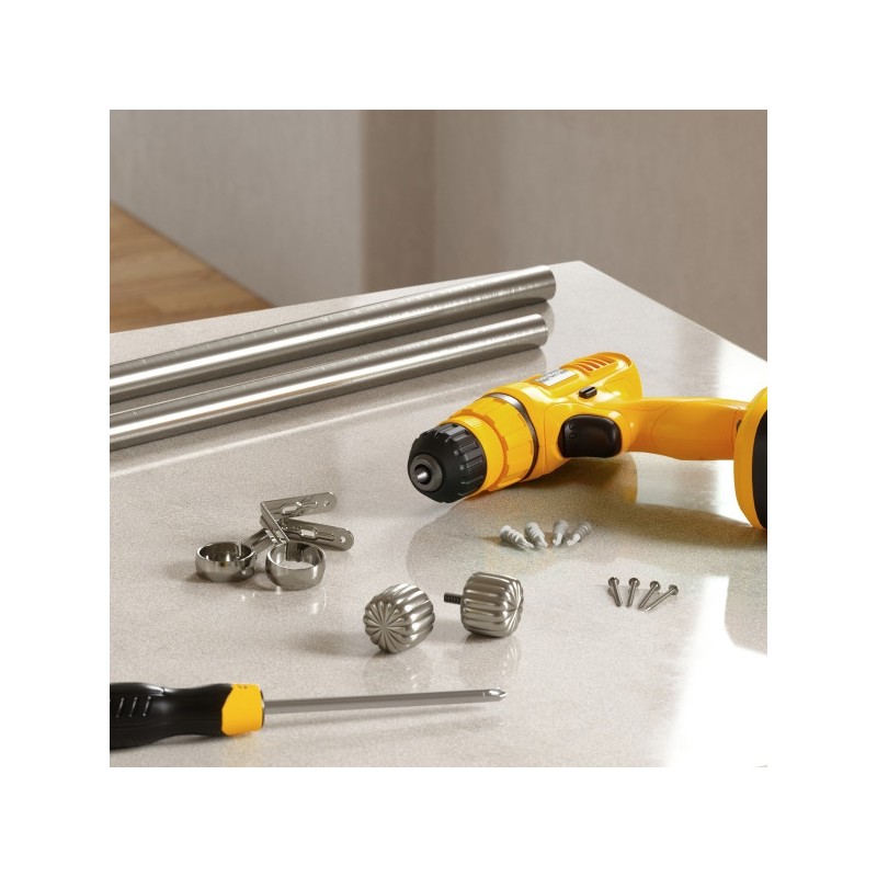 Umbra Karnisz Cleo 91 - 168 Cm Srebrny