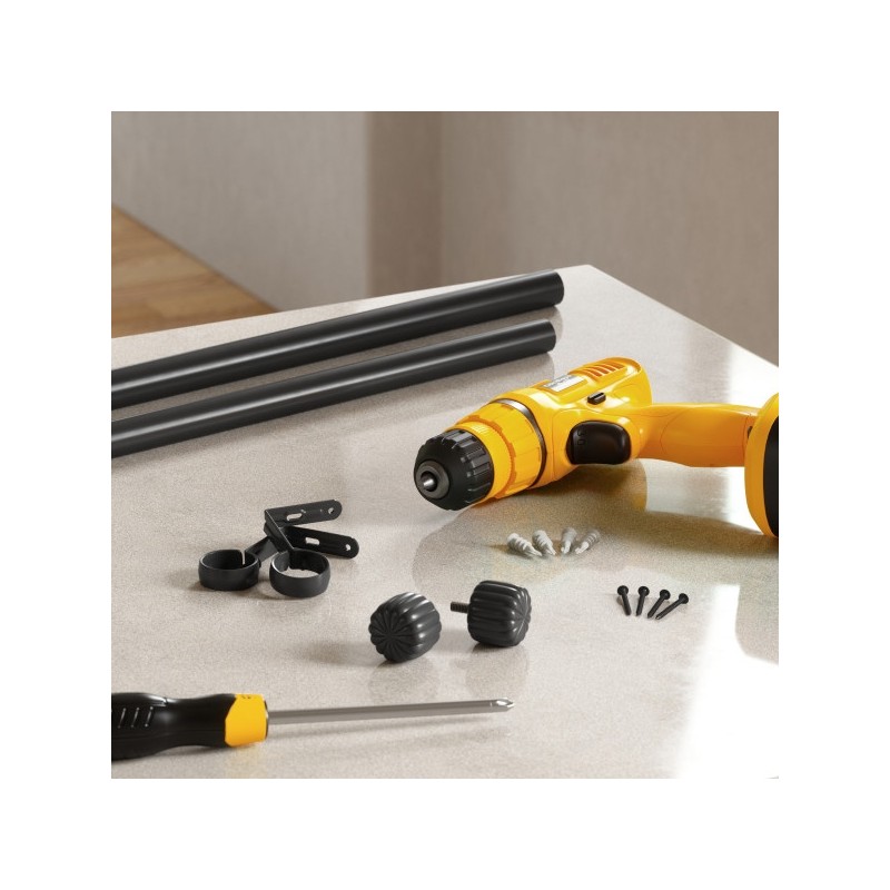 Umbra Karnisz Cleo 91 - 168 Cm Czarny