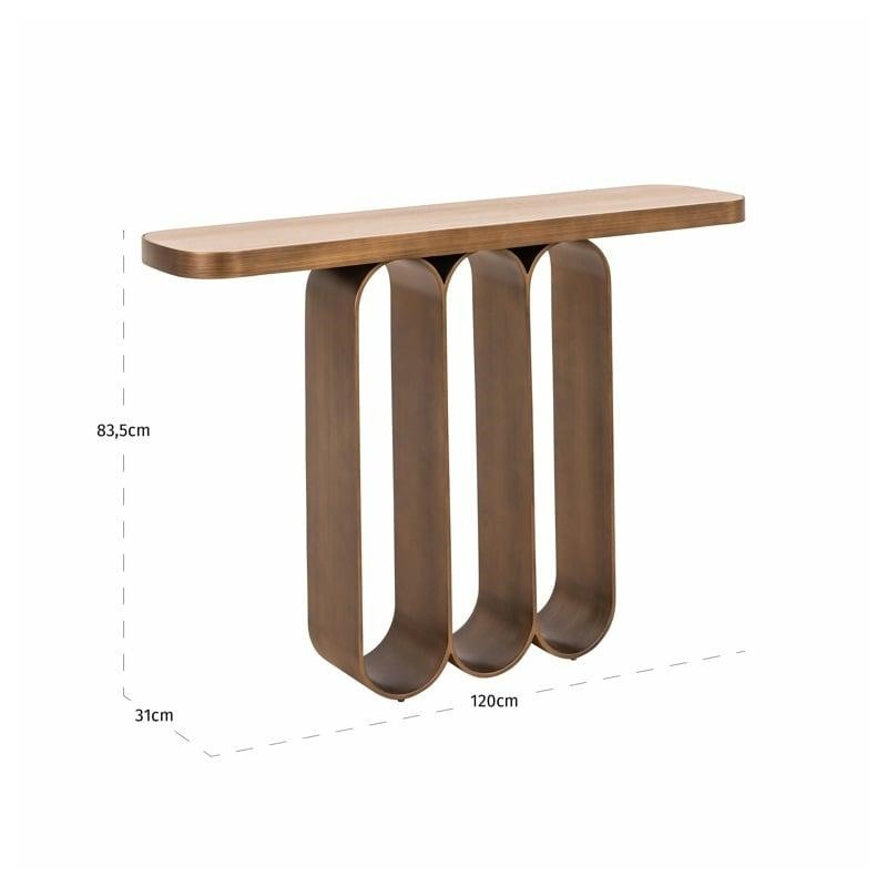 Richmond Konsola Locarno Szczotkowane     Złoto