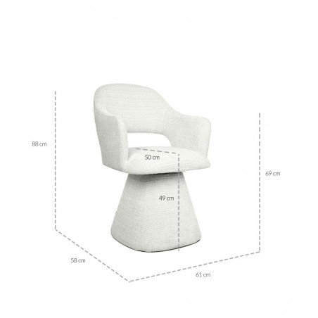 Mamaison Krzesło Verona Białe