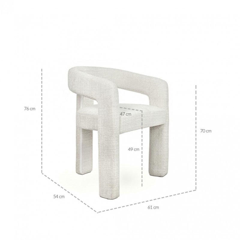 Mamaison Krzesło Logan Białe