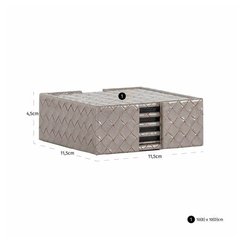 Richmond Zestaw Podkładek Pod Kubki Vivi  Szary