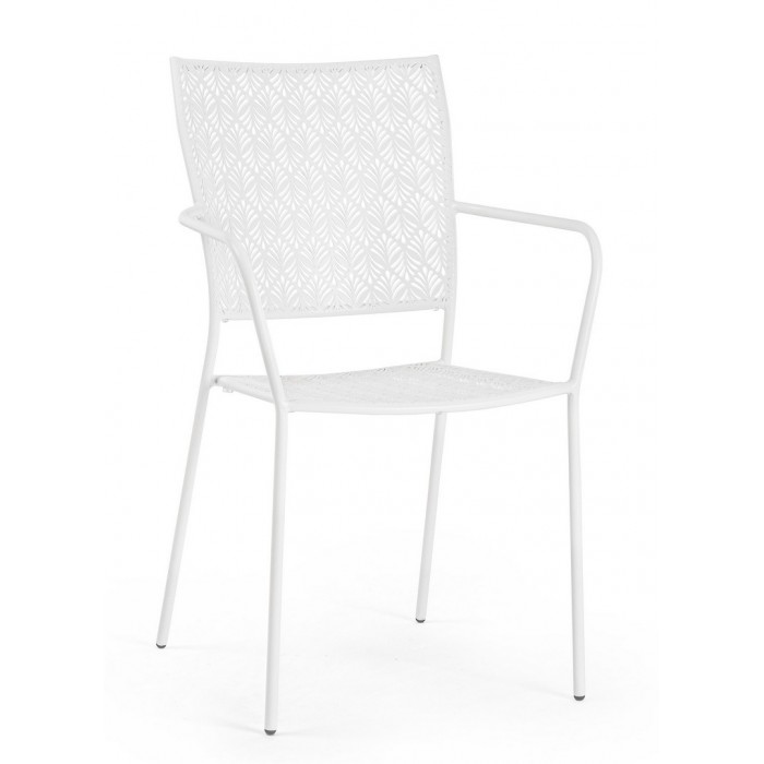 Bizzotto Krzesło Ogrodowe Lizette Białe