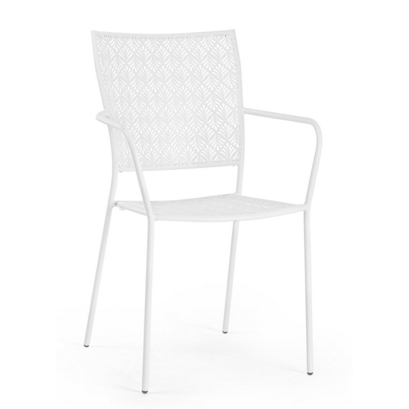 Bizzotto Krzesło Ogrodowe Lizette Białe
