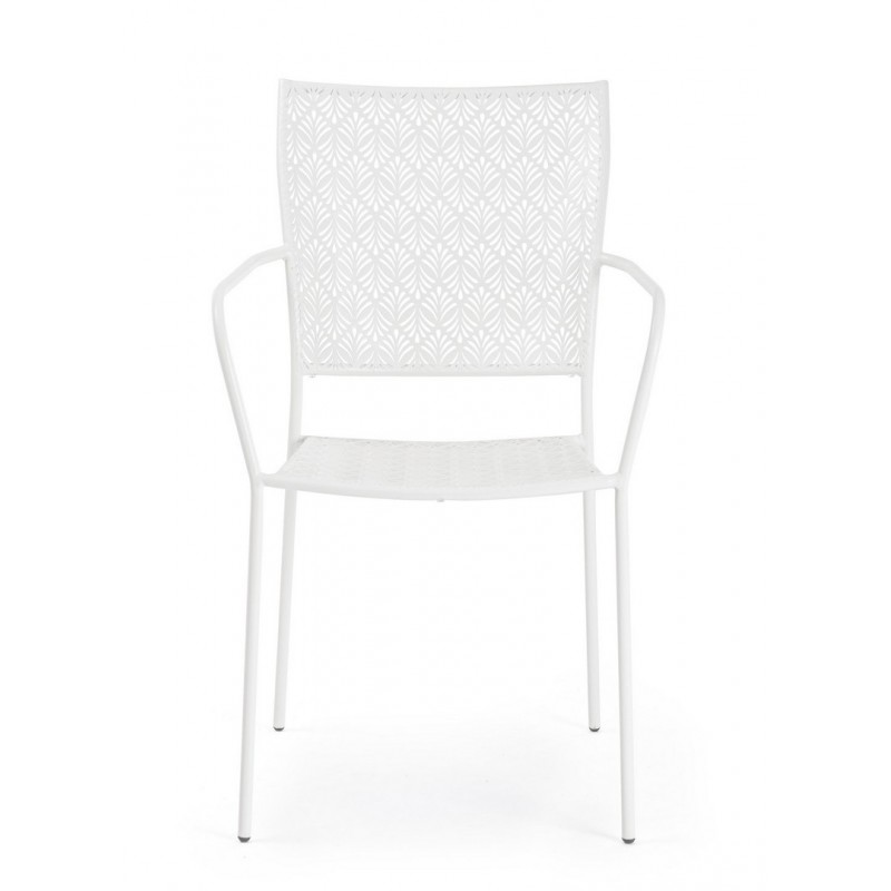 Bizzotto Krzesło Ogrodowe Lizette Białe